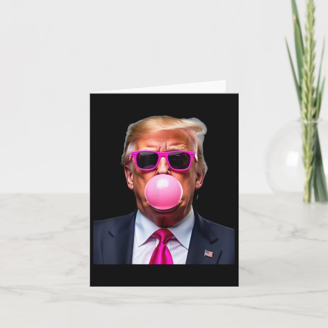 Trump Bubble Gum Pink 1  Card (Front)