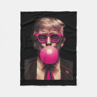 Trump Bubble Gum Pink 2 Fleece Blanket