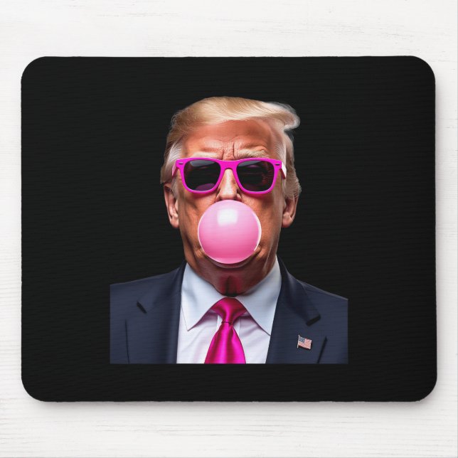 Trump Bubble Gum Pink  Mouse Pad (Front)