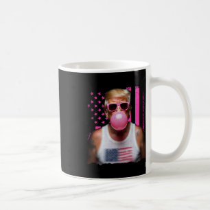 Trump Bubble Gum Pink Sungles Usa Flag Funny _1  Coffee Mug