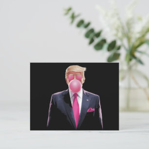 Trump Bubble Gum Postcard