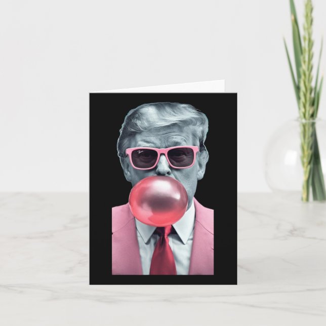 Trump Bubble Gum Yum 1  Card (Front)