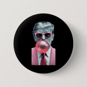 Trump Bubble Gum Yum 6 Cm Round Badge
