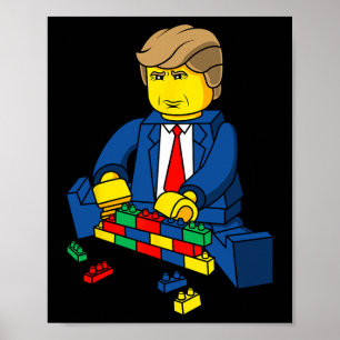 Trump Build A Wall T Shirt  Poster