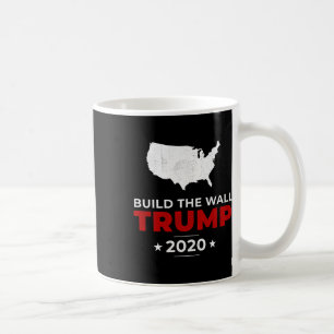 Trump Build The Wall Pro Usa Conservative Vintage Coffee Mug