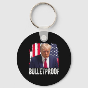 Trump Bulletproof American Flag Republican Preside Key Ring
