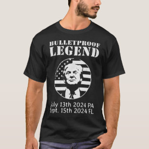 Trump Bulletproof Legend You Missed Again Twice Pa T-Shirt