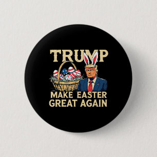 Trump Bunny Make Easter Great Again Funny Easter E 6 Cm Round Badge