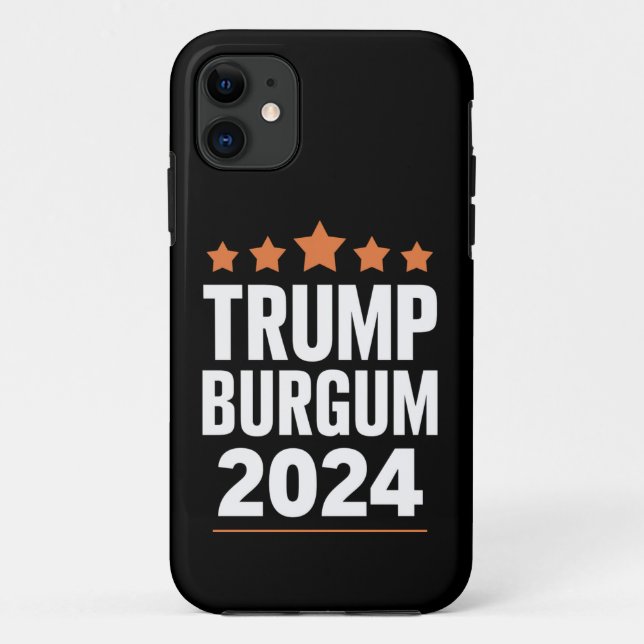 Trump Burgum for President 2024 USA Election Case-Mate iPhone Case (Back)