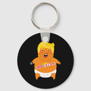 Trump By Blimp - Property Of V Putin Key Ring
