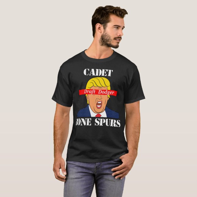 Trump Cadet Bone Spurs Draught Dodger Shirt (Front Full)