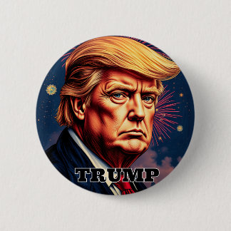 Trump Campaign 6 Cm Round Badge