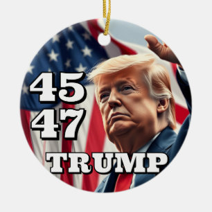Trump Campaign Ceramic Ornament