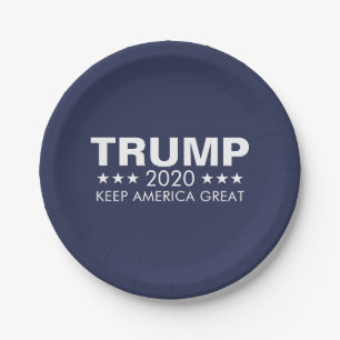 Trump CAN CHANGE YEAR Keep America Great Paper Plate