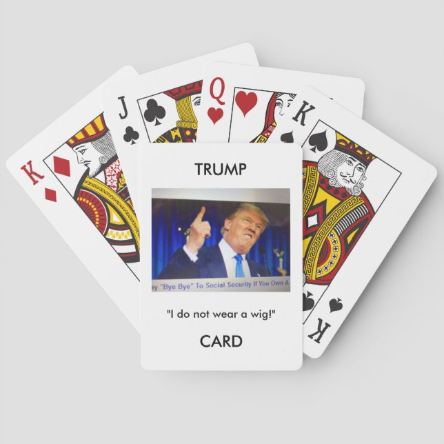 Trump Cards Donald Trump image/quote playing cards (Back)