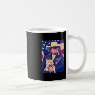 Trump Cat Shirt Funny Cowboy Donald Trump American Coffee Mug