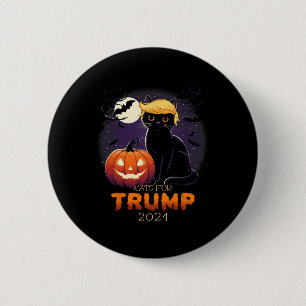 Trump Cat Shirts Black Cat Halloween Costume Cat L 6 Cm Round Badge