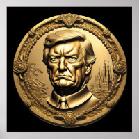 TRUMP CGI Collectable Gold Art-Coin Doubloon