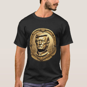 TRUMP CGI Collectible Gold Art-Coin Doubloon T-Shirt