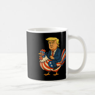 Trump Chicken Jockey Satire - Funny Political Humo Coffee Mug