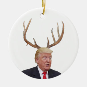 Trump Christmas: Deer Mr. President Ceramic Tree Decoration