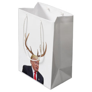 Trump Christmas: Deer Mr. President Medium Gift Bag