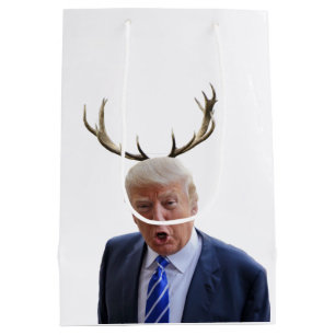 Trump Christmas: Deer Mr. President Medium Gift Bag