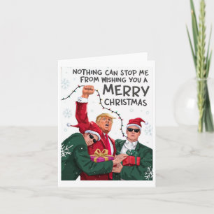 Trump Christmas Funny Wish You A Merry Christmas Card