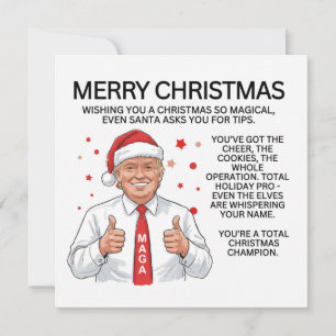 Trump Christmas  Holiday Card