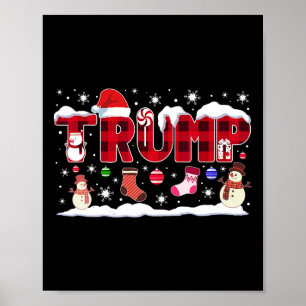 Trump Christmas Shirt Kids Teens Boys Funny Christ Poster
