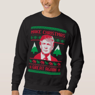Trump Christmas Sweater - Make Christmas Great Aga