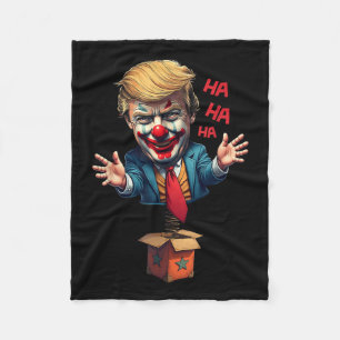 Trump Circus Clown Funny Political Humour Fleece Blanket