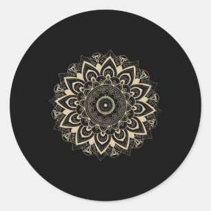 Trump Clic Mandala Style 86 47 Subtle Resist 8647  Classic Round Sticker