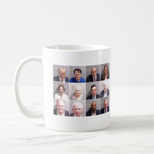 Trump Co-Defendant Mugshots Coffee Mug (Left)