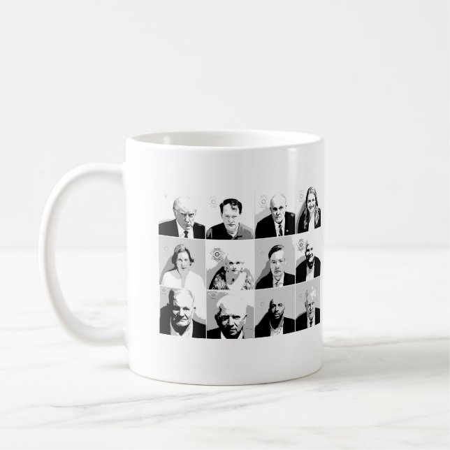 Trump Co-Defendant Mugshots Coffee Mug (Left)
