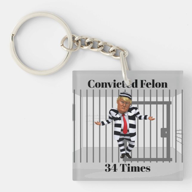 Trump Convicted Felon Keychain (Front)
