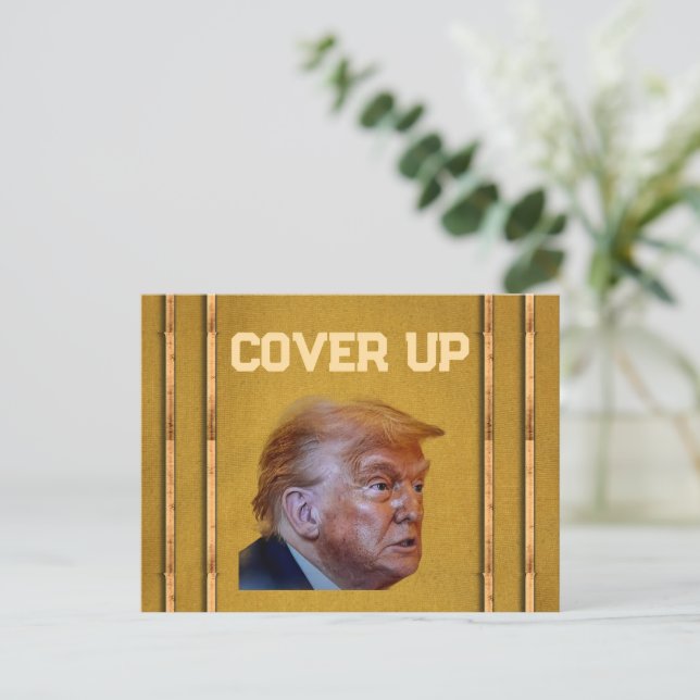 Trump Cover Up Postcard (Standing Front)