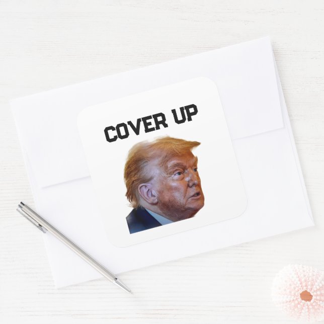 Trump Cover Up Sticker (Envelope)