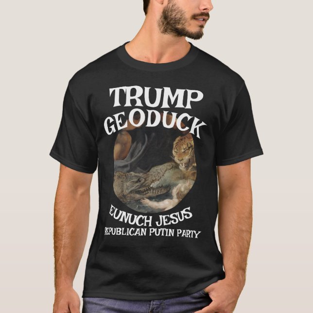 Trump Crocodile Jesus Republican Pee Party T-Shirt (Front)