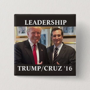 Trump/Cruz 2016 15 Cm Square Badge