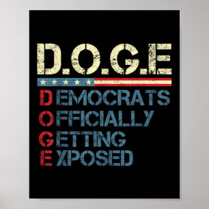 Trump D.o.g.e Doge Department Of Government Poster