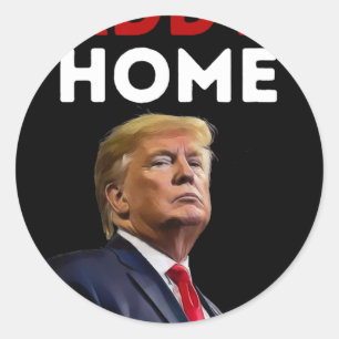 Trump Daddy's Home Classic Round Sticker