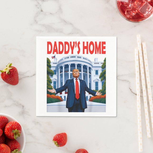 Trump Daddys Home Napkin (Insitu)