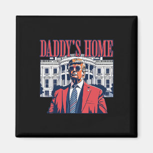 Trump Daddys Home White House Usa American Flag Vi Magnet