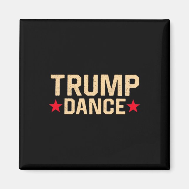 Trump Dance 2024 Qr 4547 Funny Trump Dancing Code  Magnet (Front)