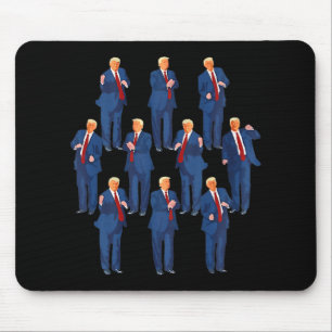 Trump Dance 4th Of July And Trump Father's Day Mouse Pad