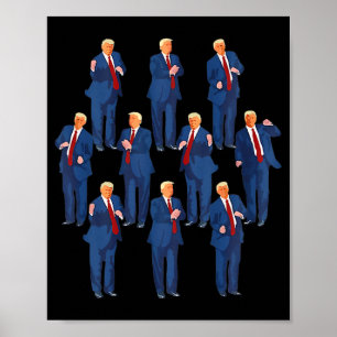 Trump Dance 4th Of July And Trump Father's Day  Poster