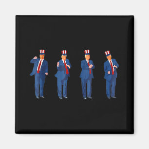Trump Dance 4th Of July Trump 2025 _1 Magnet