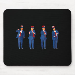 Trump Dance 4th Of July Trump 2025 _1 Mouse Pad