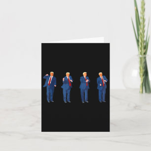 Trump Dance 4th Of July Trump 2025  Card